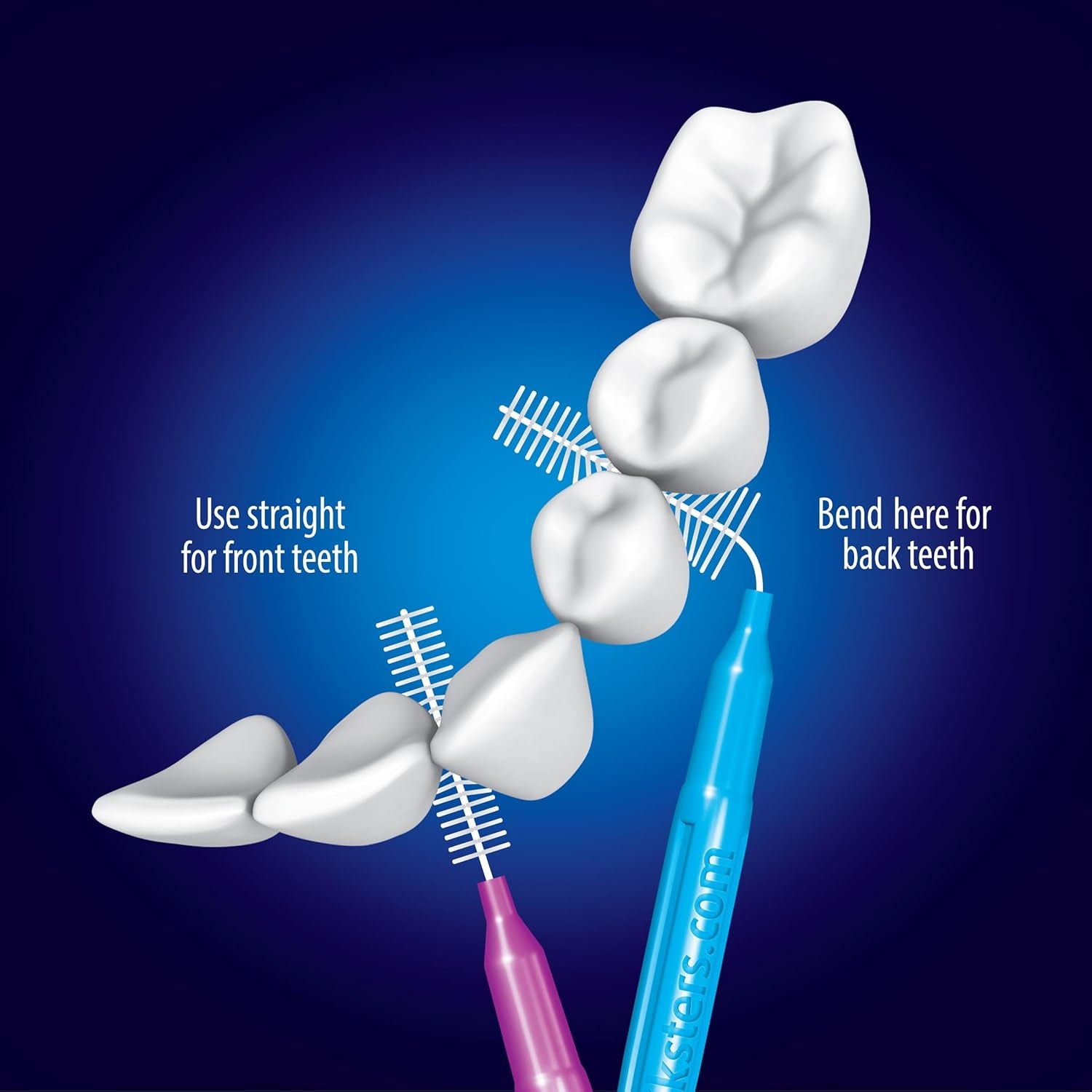Interdental Brushes (40 Pack, Size 00 (Pink))