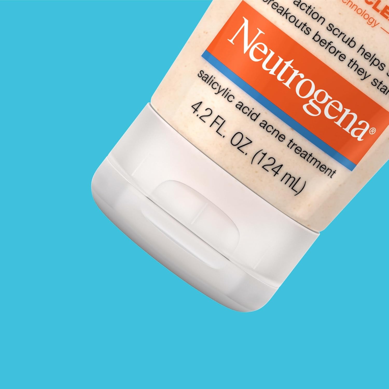 Oil-Free Acne Face Scrub, 2% Salicylic Acid Acne Treatment Medicine, Daily Face Wash to Help Prevent Breakouts, Oil Free Exfoliating Facial Cleanser for Acne-Prone Skin, 4.2 Fl. Oz