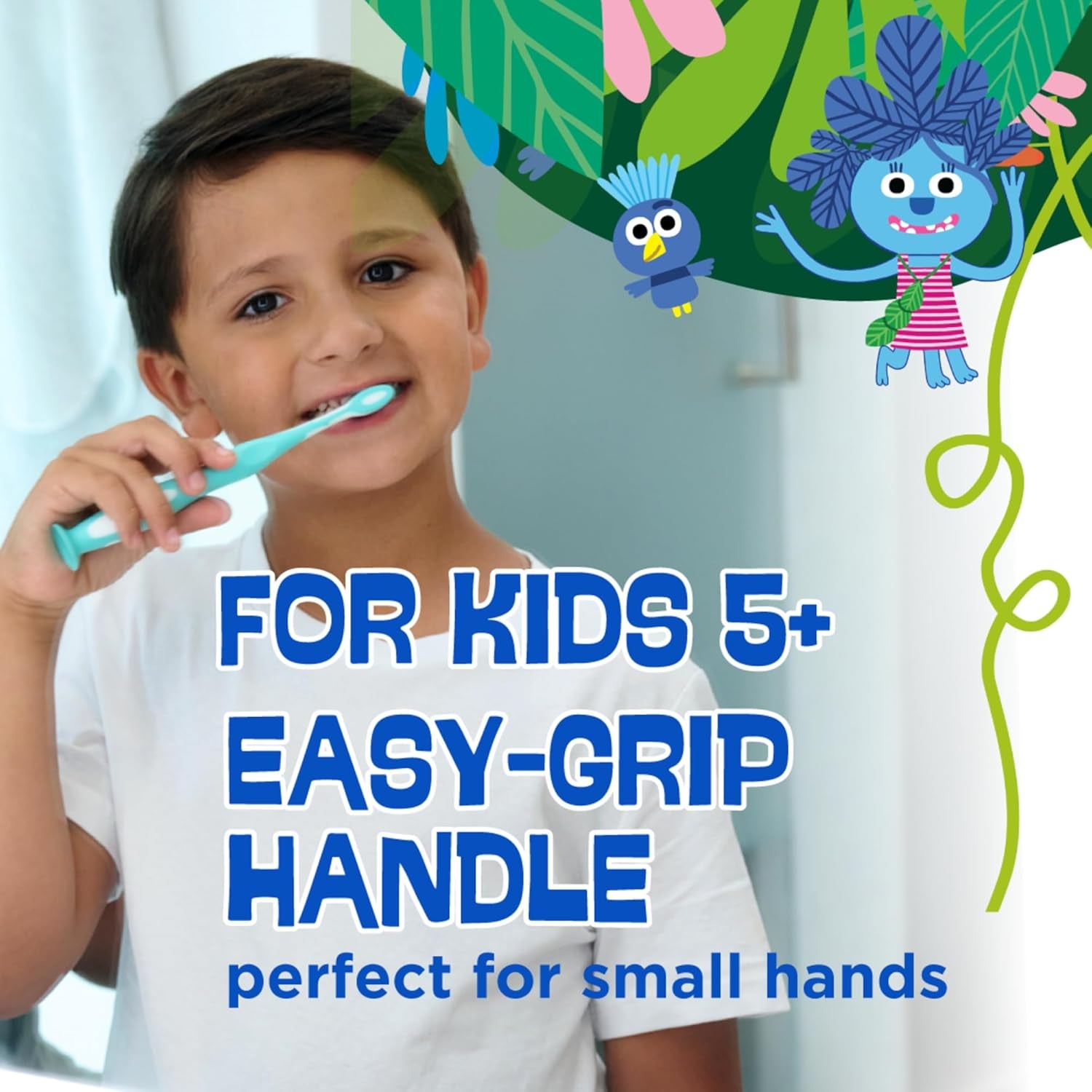 Monsterz Jr Kids’ Toothbrush, Soft Bristled Children’S Toothbrush with Suction Cup, for Ages 5+, 1Ct (6Pk)