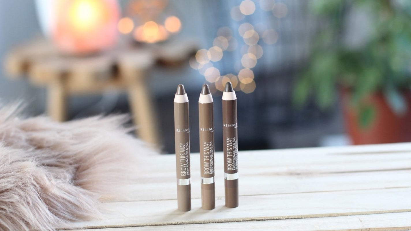 London Brow This Way Brow Pomade Fix & Fill, Soft Brow Crayon, Medium Brown, 3.25 G