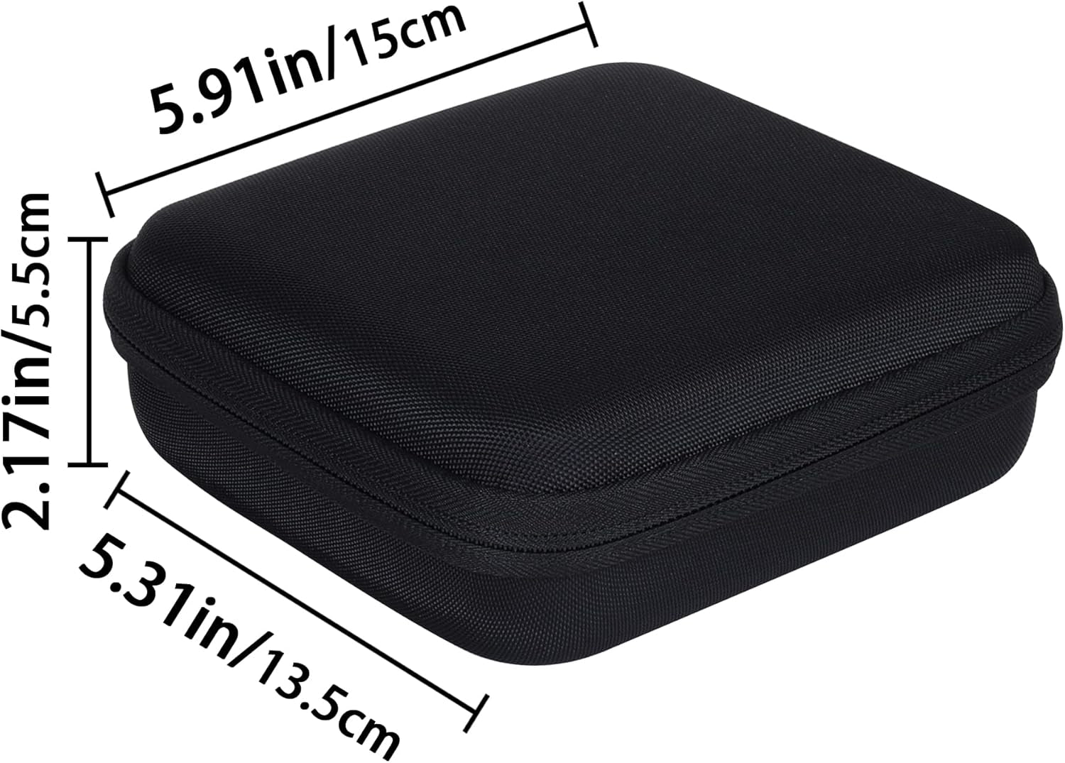 Hard Travel Case Replacement for Wahl Professional 8061-100 8164 5-Star Series Rechargeable Shaver Shaper (Black Case)
